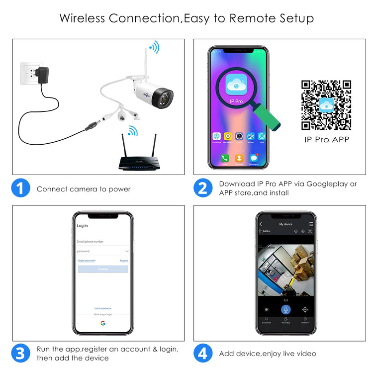 Hiseeu 5MP Outdoor IP Camera with Two-Way Audio and IP66 Waterproof Rating