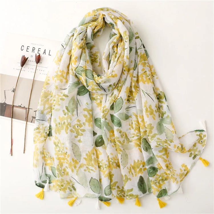 High quality lightweight pashmina stole, styled as a Muslim hijab or fashion wrap
