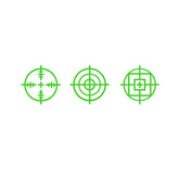 Set of 3 potty training target stickers featuring fun designs to encourage boys