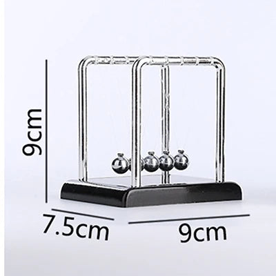 Science-themed home decor with mini Newton balance balls