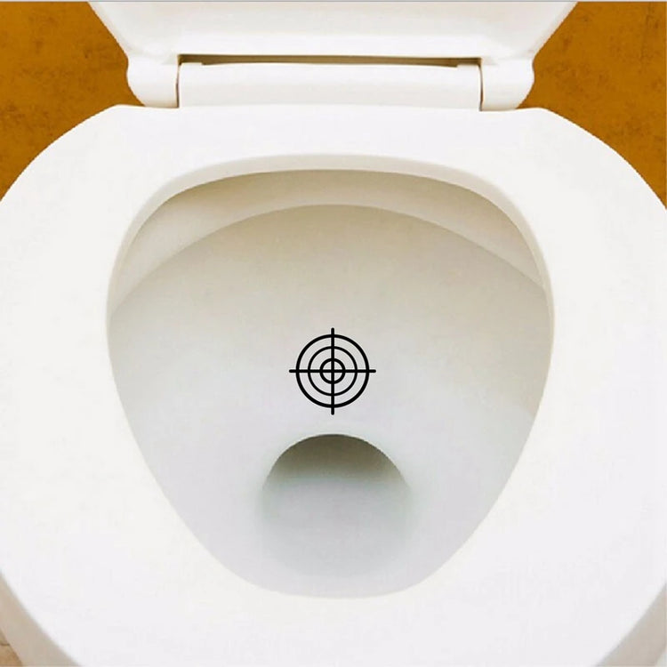Set of 3 potty training target stickers featuring fun designs to encourage boys