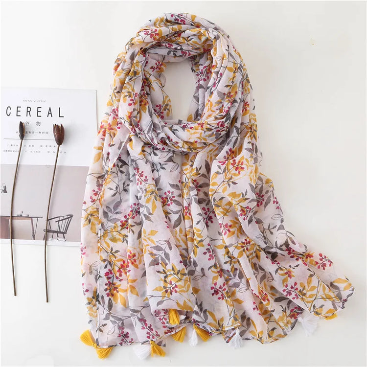 High quality lightweight pashmina stole, styled as a Muslim hijab or fashion wrap
