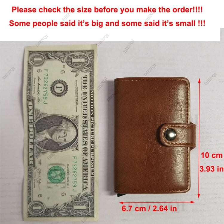 Black smart wallet with RFID blocking feature