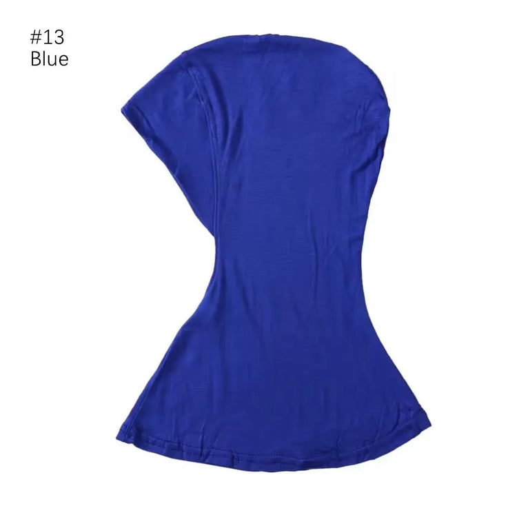 Elastic inner hijab cap ensuring snug fit under veils and shawl