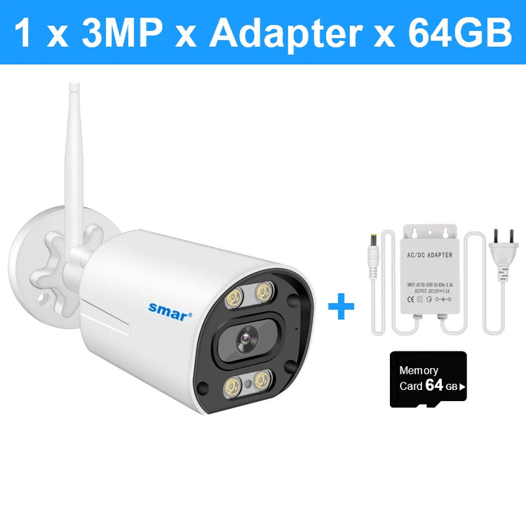 Wireless CCTV Camera Featuring AI Human Detection and Real-Time Audio Communication