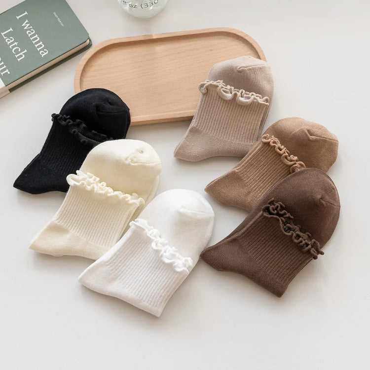Casual ruffle socks for everyday wear