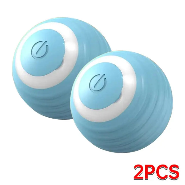 USB rechargeable electronic cat toy ball with motion activation and obstacle avoidance