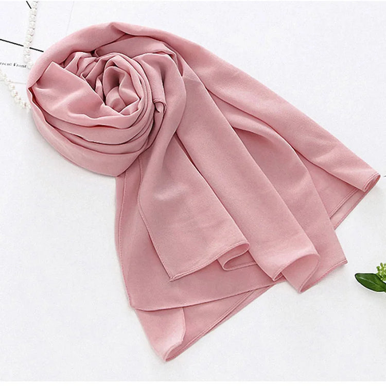 Elegant chiffon hijab wrap with breathable fabric, perfect for modest fashion