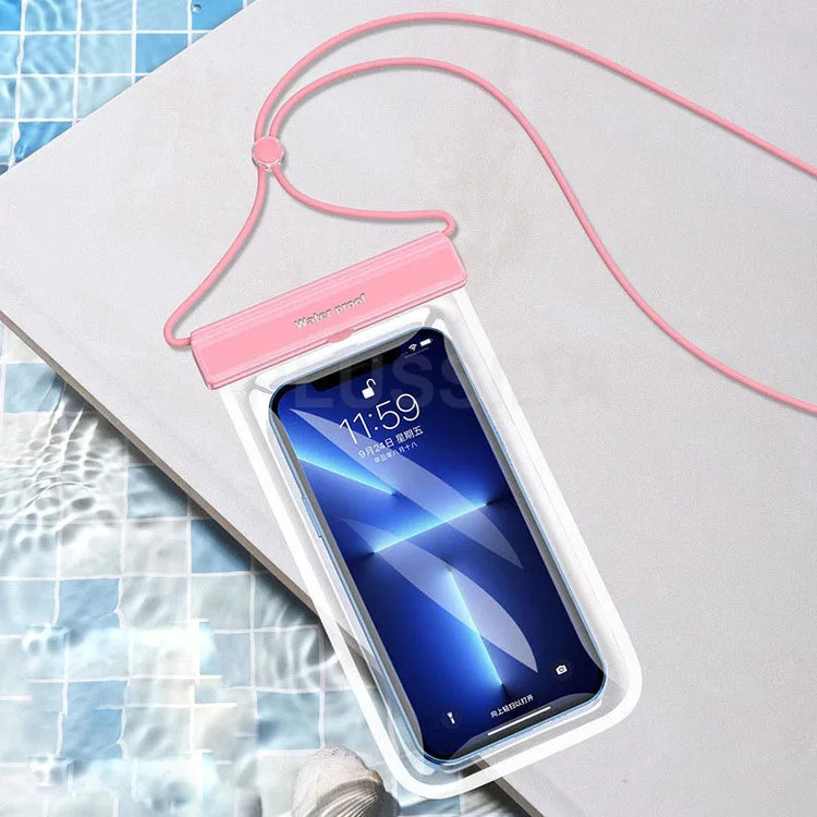 Azragon 7-inch Waterproof Phone Pouch for iPhone 16/15/14/13/12 Pro Max Plus, Samsung Galaxy S24/S23 Ultra, Pixel