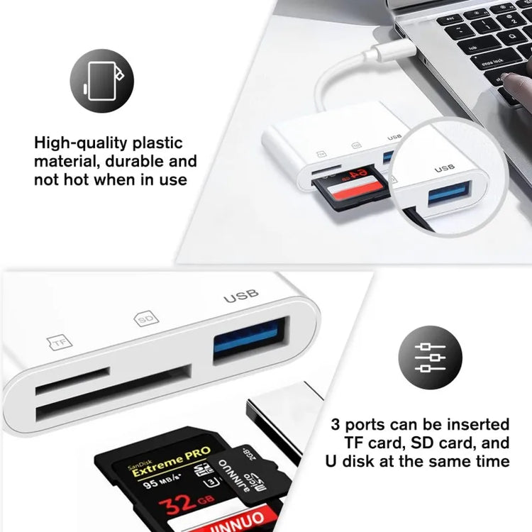 Lightning to USB and card reader adapter for iPhone Pro Max models
