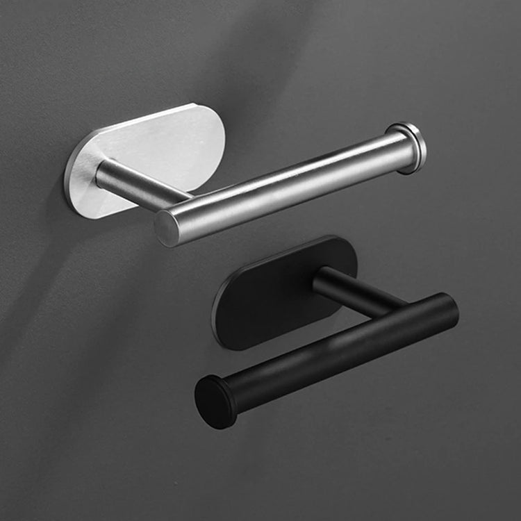 Plastic wrap and toilet paper holder with easy wall mount installation