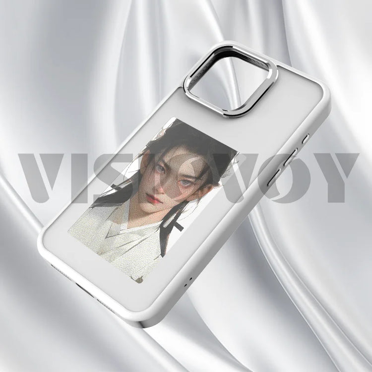 Customizable NFC E-Ink Phone Case with 400×800 Display for iPhone 15 Pro