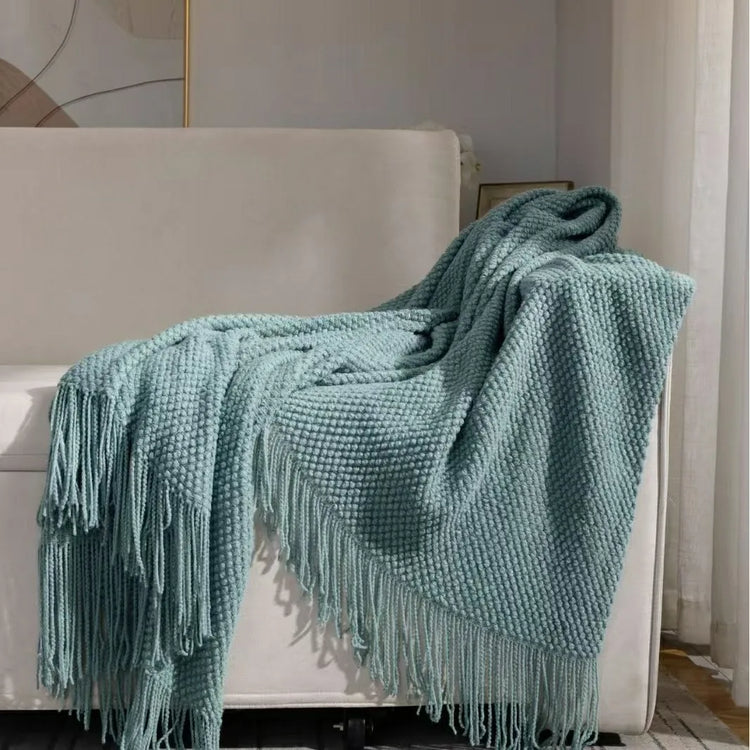 2025 tassel towel throw blanket for sofa, bed, or bedside flag