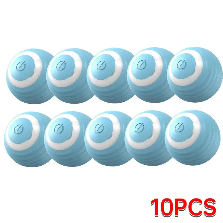 USB rechargeable electronic cat toy ball with motion activation and obstacle avoidance