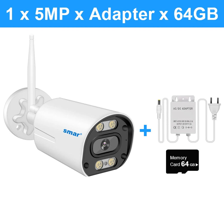 Wireless CCTV Camera Featuring AI Human Detection and Real-Time Audio Communication