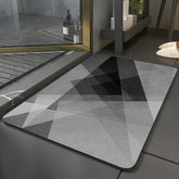 Absorbent diatomite bath mat for kitchen and bathroom