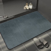 Absorbent diatomite bath mat for kitchen and bathroom