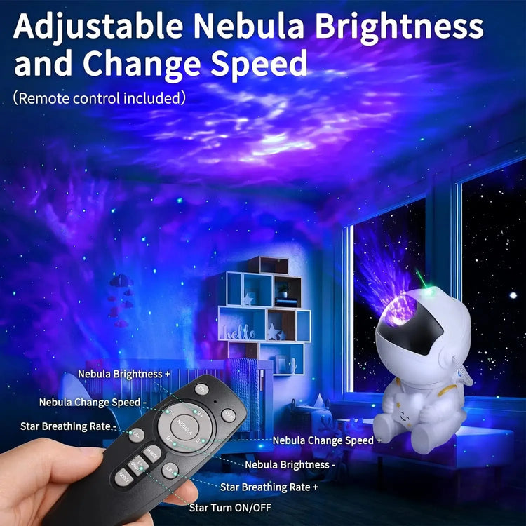 LED night light projector with galaxy and nebula effects for kids and adults