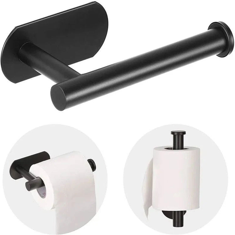 Plastic wrap and toilet paper holder with easy wall mount installation
