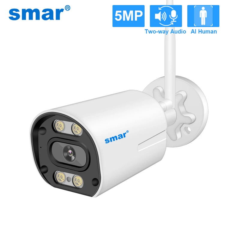 Wireless CCTV Camera Featuring AI Human Detection and Real-Time Audio Communication