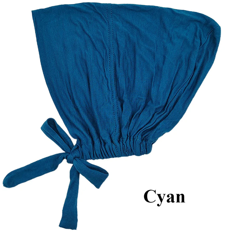 Soft modal Muslim turban hat for women, used as inner hijab cap or underscarf bonnet