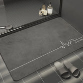 Absorbent diatomite bath mat for kitchen and bathroom
