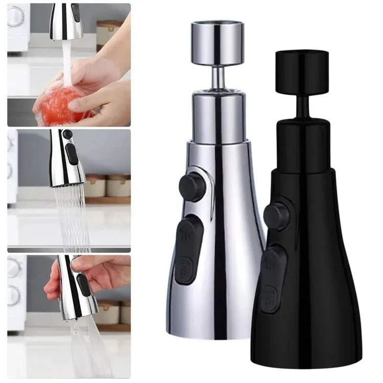Modern kitchen faucet with replaceable sprayer head and integrated water filter
