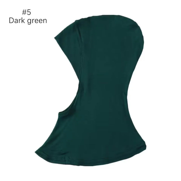 Elastic inner hijab cap ensuring snug fit under veils and shawl