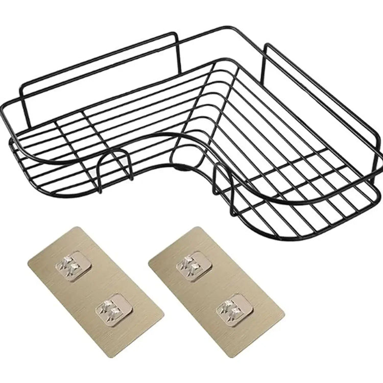 Space-saving triangle storage rack suitable for kitchen and bathroom u