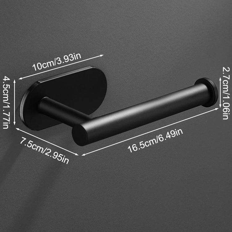 Plastic wrap and toilet paper holder with easy wall mount installation