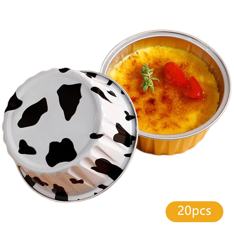 Aluminum Foil Cup Set for Baking Puddings, Cakes, and Pastries