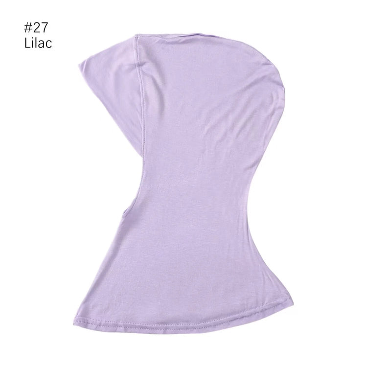 Elastic inner hijab cap ensuring snug fit under veils and shawl
