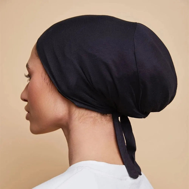 Satin undercap for hijab, stylish and easy-to-wear bonnet for Muslim women