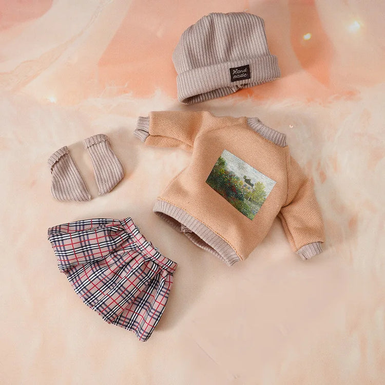 Replacement clothes for 1/6 BJD dolls, casual fashion suit and skirt