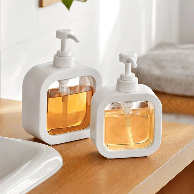 Large-capacity liquid soap dispenser suitable for travel, kitchen, and bathroom storage
