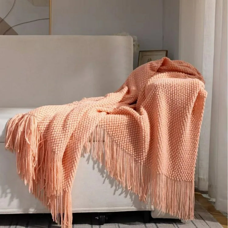 2025 tassel towel throw blanket for sofa, bed, or bedside flag