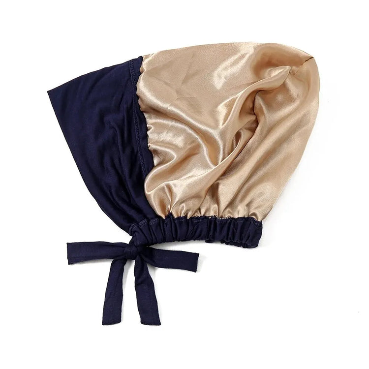 Satin undercap for hijab, stylish and easy-to-wear bonnet for Muslim women
