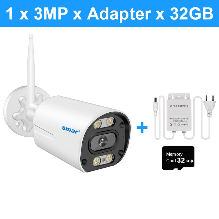 Wireless CCTV Camera Featuring AI Human Detection and Real-Time Audio Communication