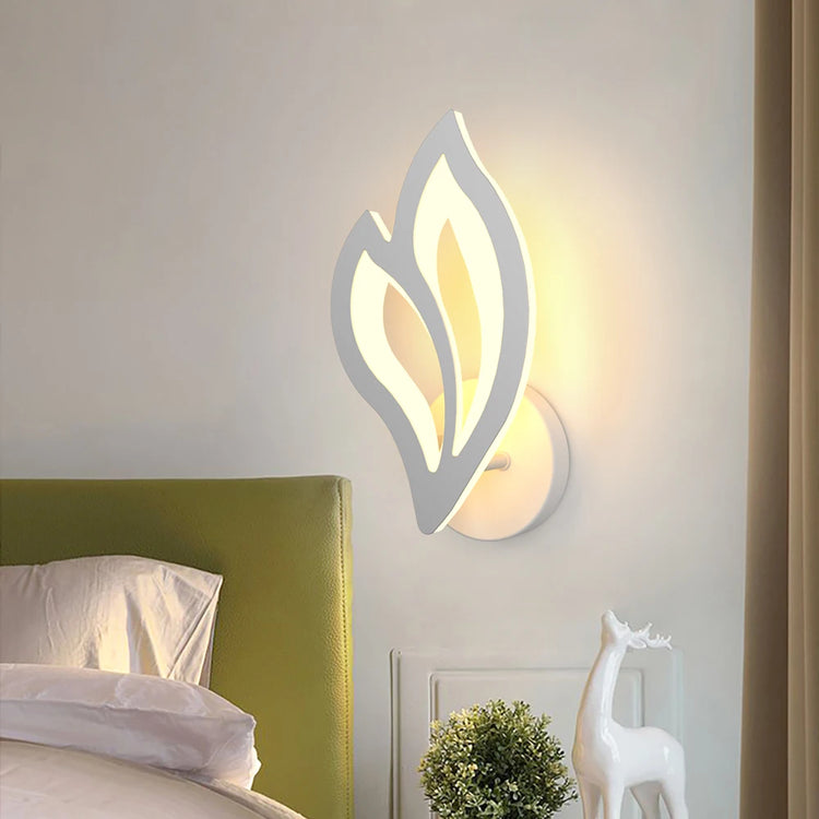Elegant chrome LED wall light with frosted glass shade for bathroom decor