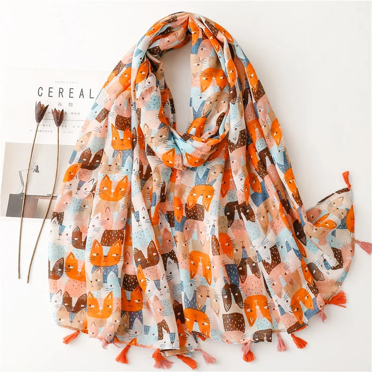 High quality lightweight pashmina stole, styled as a Muslim hijab or fashion wrap