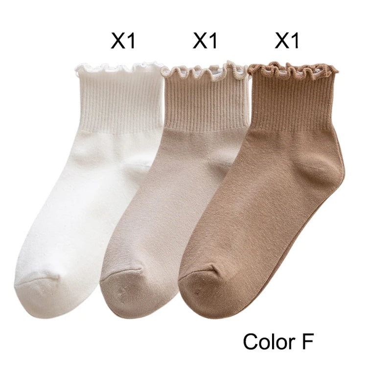 Casual ruffle socks for everyday wear