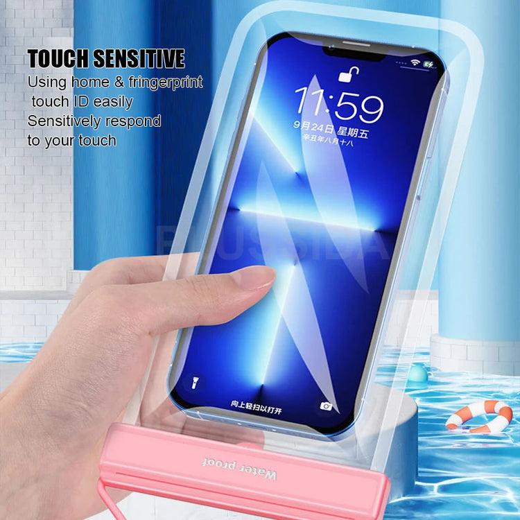 Azragon 7-inch Waterproof Phone Pouch for iPhone 16/15/14/13/12 Pro Max Plus, Samsung Galaxy S24/S23 Ultra, Pixel