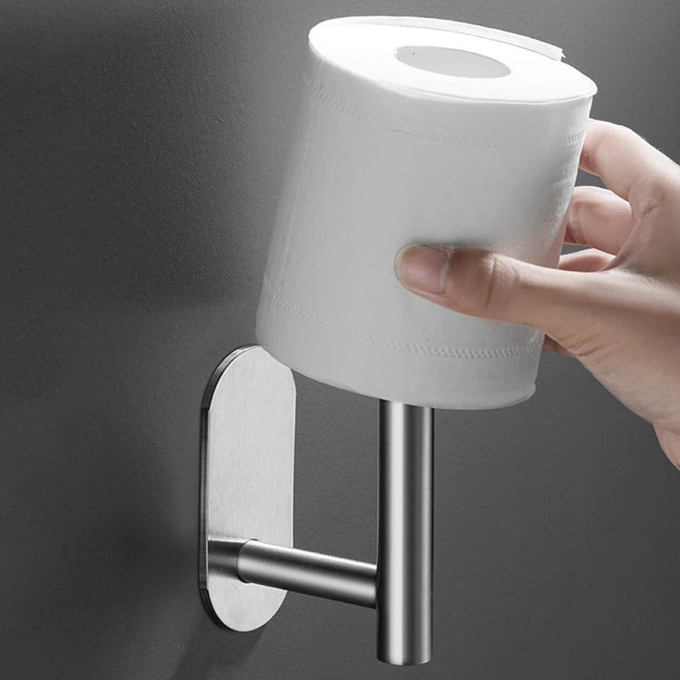 Plastic wrap and toilet paper holder with easy wall mount installation