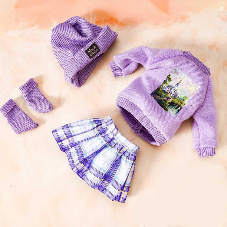 Replacement clothes for 1/6 BJD dolls, casual fashion suit and skirt