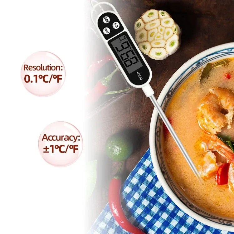 TP300 waterproof digital thermometer suitable for cooking, grilling, and baking
