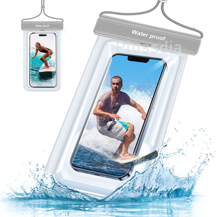 Azragon 7-inch Waterproof Phone Pouch for iPhone 16/15/14/13/12 Pro Max Plus, Samsung Galaxy S24/S23 Ultra, Pixel
