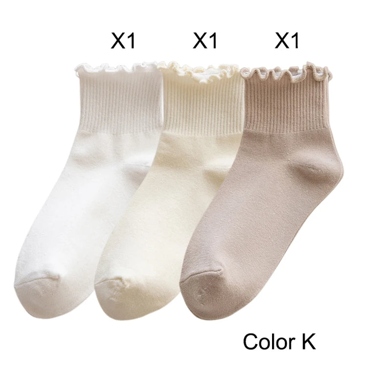 Casual ruffle socks for everyday wear