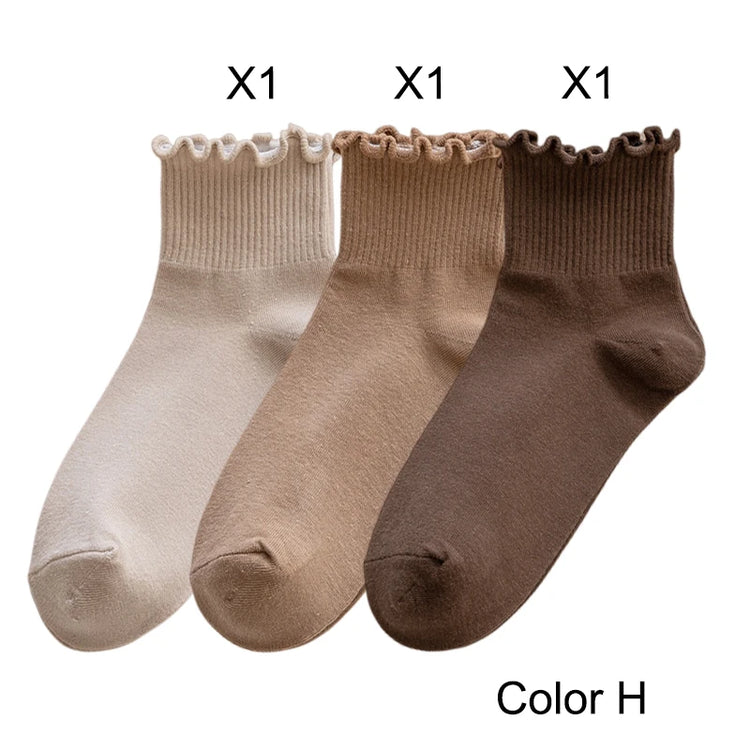 Casual ruffle socks for everyday wear