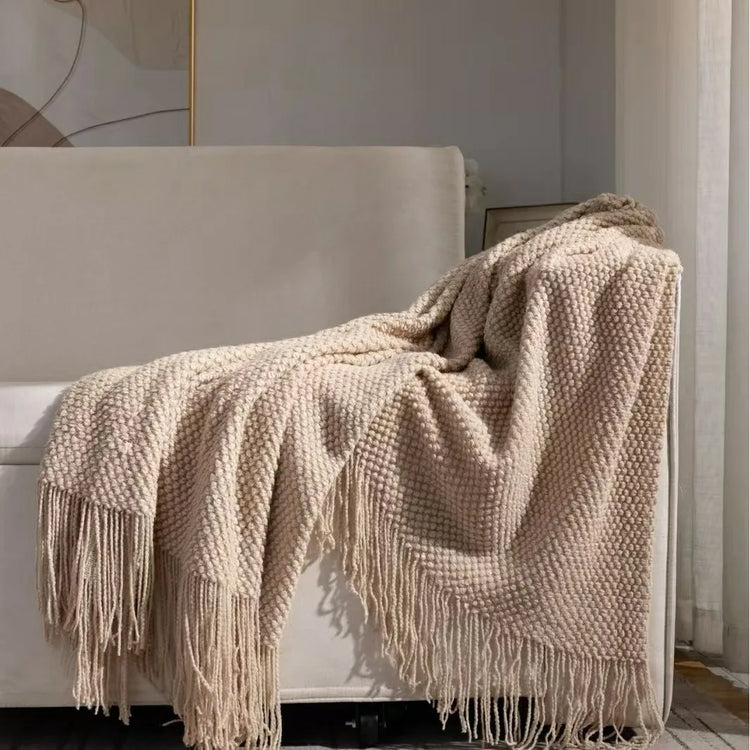 2025 tassel towel throw blanket for sofa, bed, or bedside flag