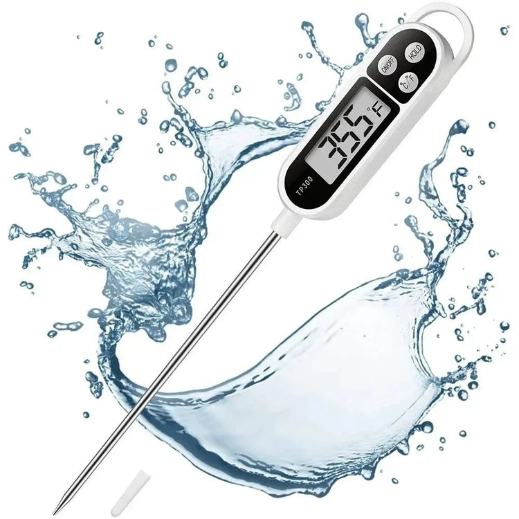 TP300 waterproof digital thermometer suitable for cooking, grilling, and baking